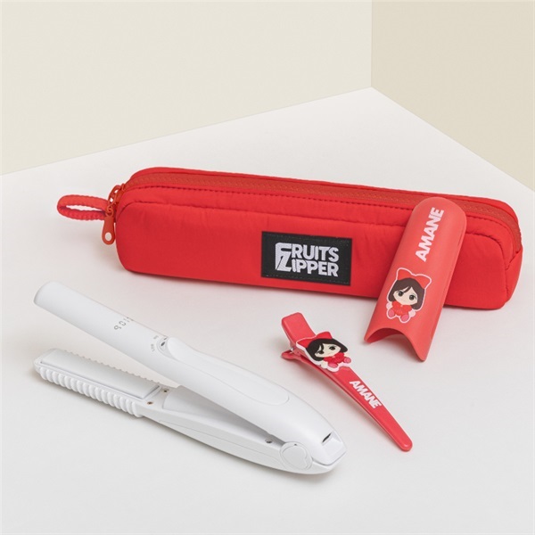 【FZコラボ限定セット】9012 イオンコードレス ストレートアイロン(月足天音/赤色 クレイツセット)