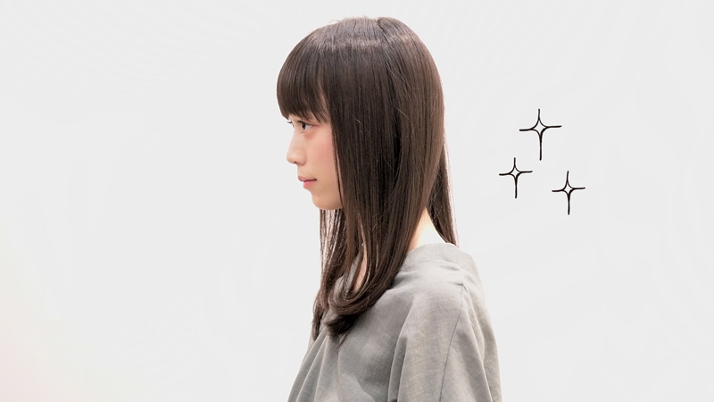 ストレートアイロンスタイリング完成