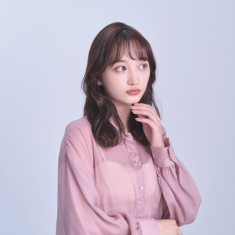 カールアイロンの26mmで巻いたスタイル