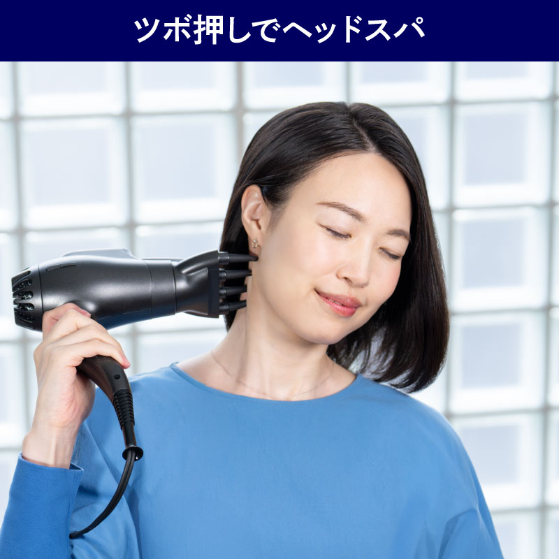 ツボ押しでヘッドスパ