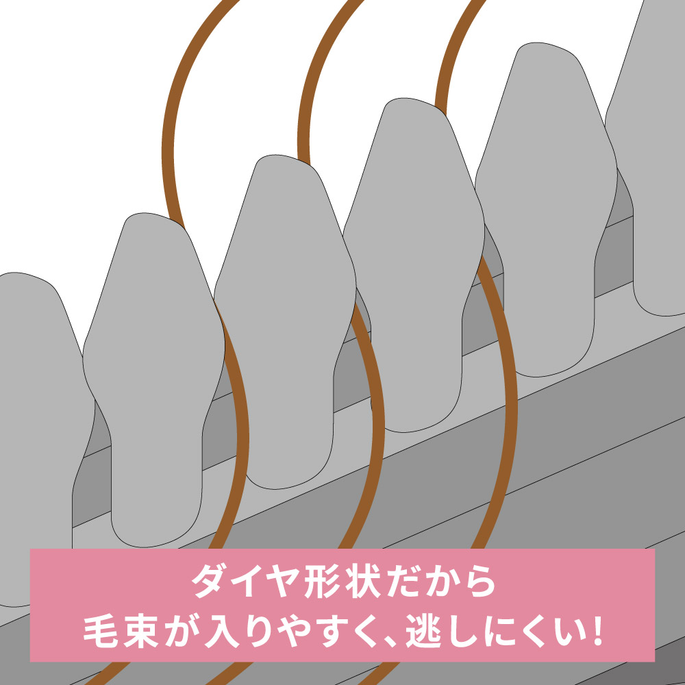 ダイヤ型ラバーピン