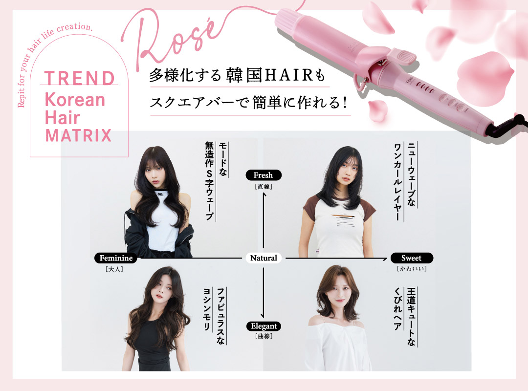 韓国ヘアはスクエアバー